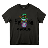 Asphalt spooky mama skull Heavy Core Tee - RanaPortraitStore
