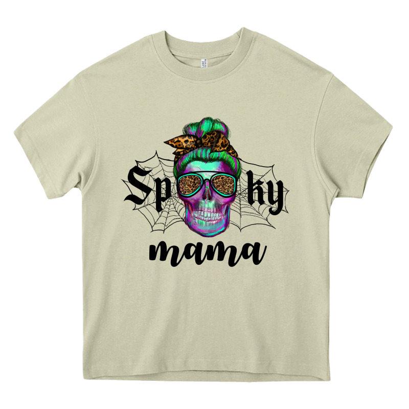 Spooky Mama Skull Heavy Core Tee by RanaPortraitStore | Teevron