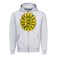 Yellow  Gemstone Jewelny Zipper Hoodie | Teevron