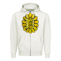 Oatmeal Heather yellow  gemstone jewelny Zipper Hoodie - RanaPortraitStore