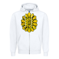 White yellow  gemstone jewelny Zipper Hoodie - RanaPortraitStore