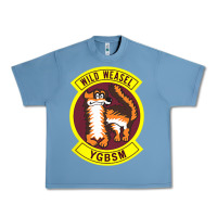 Pebble Blue Air Force Wild Weasel YGBSM Urban Heavy Tee - ArtMosaic