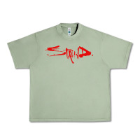 Oil Green staind Urban Heavy Tee - ArtMosaic