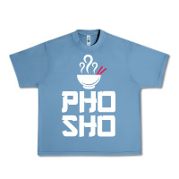 Pebble Blue pho sho foodie asian food humor chopsticks funny Urban Heavy Tee - ArtMosaic