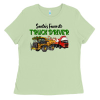 Matcha Santa's Favorite Truck Driver Ladies Tee - LillyAllenDesigns