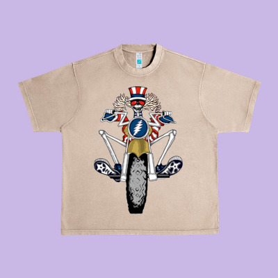 Grateful Motor Ber Urban Heavy Tee Designed By Artmosaic