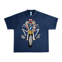 Navy grateful motor ber Urban Heavy Tee - ArtMosaic