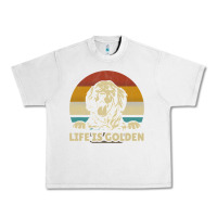Lunar Rock Golden Retriever Dog Life is golden retro vintage Urban Heavy Tee - ArtMosaic