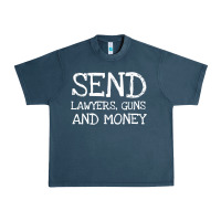 Midnight Navy Warren Zevon Send Lawyers Guns and Money Music Shirt Urban Heavy Tee - ArtMosaic