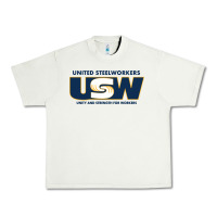Pistachio United Steelworkers - Unity and Strength for Worke Urban Heavy Tee - ArtMosaic