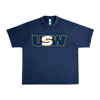 Navy United Steelworkers - Unity and Strength for Worke Urban Heavy Tee - ArtMosaic