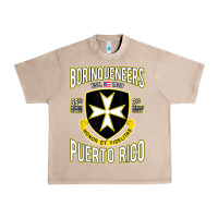 French Oak Borinqueneers Puerto Rico Flag Honor Et Fidelitas Urban Heavy Tee - ArtMosaic