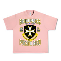 Salmon Borinqueneers Puerto Rico Flag Honor Et Fidelitas Urban Heavy Tee - ArtMosaic