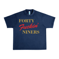 Navy forty fvckin' niners Urban Heavy Tee - ArtMosaic