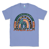Colony Blue America rainbow Classic Tee - FaDigitalArtStudio