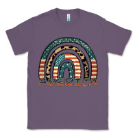 Lavender America rainbow Classic Tee - FaDigitalArtStudio