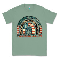 Sage America rainbow Classic Tee - FaDigitalArtStudio