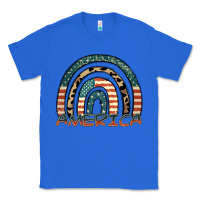 True Royal America rainbow Classic Tee - FaDigitalArtStudio