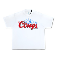 White wsu cougs Urban Heavy Tee - ArtMosaic