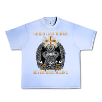 Grape Ice jesus christian biker never ride alone Urban Heavy Tee - ArtMosaic