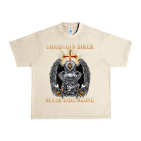 Sandshell jesus christian biker never ride alone Urban Heavy Tee - ArtMosaic