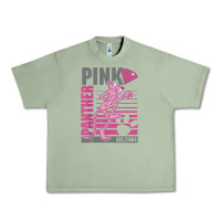 Oil Green Pink Panther Urban Heavy Tee - ArtMosaic