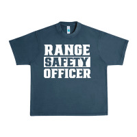 Midnight Navy range safety officer worker team job t shirt Urban Heavy Tee - ArtMosaic
