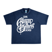 Navy the allman brothers Urban Heavy Tee - ArtMosaic