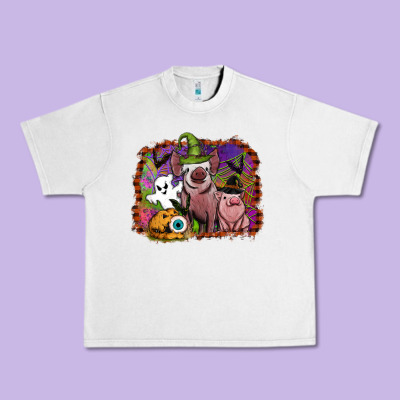 Halloween Pigs Urban Heavy Tee Designed By Sublimationcraftshop