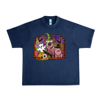 Navy halloween pigs Urban Heavy Tee - SublimationCraftShop