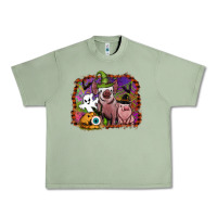 Oil Green halloween pigs Urban Heavy Tee - SublimationCraftShop