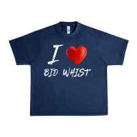 Navy i love heart bid whist card game t shirt Urban Heavy Tee - ArtMosaic