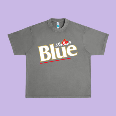 Labatt Blue Beer Urban Heavy Tee Designed By Artmosaic
