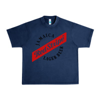 Navy jamaica red stripe lager beer Urban Heavy Tee - ArtMosaic