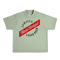 Oil Green jamaica red stripe lager beer Urban Heavy Tee - ArtMosaic