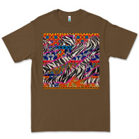 Cacao african ankara zebra seamless pattern Premium Tee - BundleAndBundleShop