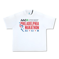 White PHILADELPHIA MARATHON Urban Heavy Tee - ArtMosaic