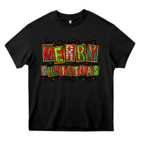 Black merry christmas Heavy Core Tee - FaDigitalArtStudio