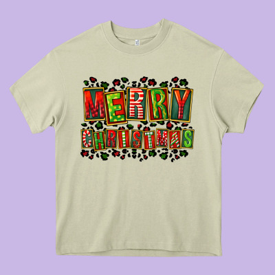 Merry Christmas Heavy Core Tee Designed By Fadigitalartstudio