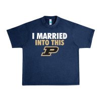 Purdue Boilermakers Married Into This - Apparel Urban Heavy Tee | Teevron