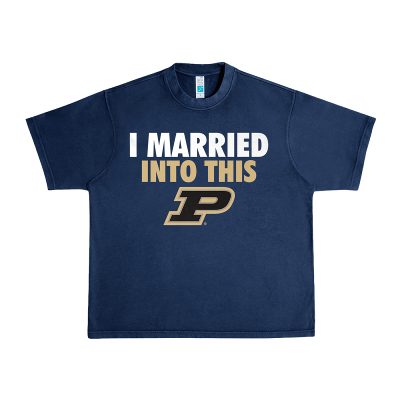 Purdue Boilermakers Married Into This - Apparel Urban Heavy Tee by ArtMosaic | Teevron
