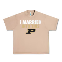 Burro Purdue Boilermakers Married Into This - Apparel Urban Heavy Tee - ArtMosaic