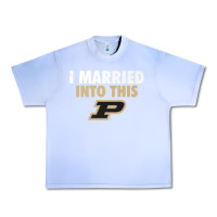 Grape Ice Purdue Boilermakers Married Into This - Apparel Urban Heavy Tee - ArtMosaic