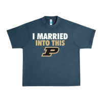 Purdue Boilermakers Married Into This - Apparel Urban Heavy Tee | Teevron