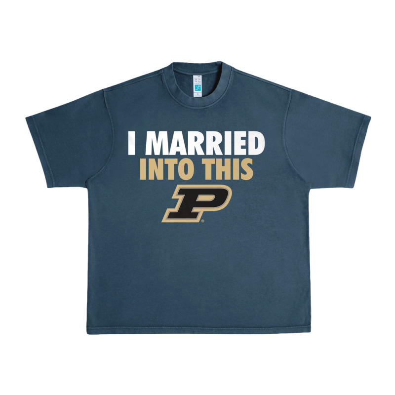 Purdue Boilermakers Married Into This - Apparel Urban Heavy Tee by ArtMosaic | Teevron