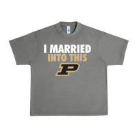 Tornado Purdue Boilermakers Married Into This - Apparel Urban Heavy Tee - ArtMosaic