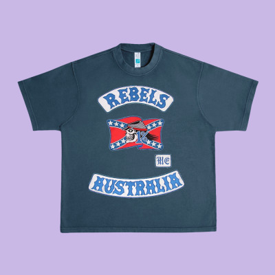 Rebel Mc Supporter Urban Heavy Tee Designed By Artmosaic