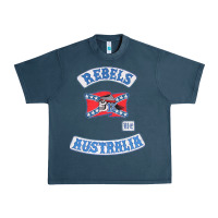 Midnight Navy rebel MC supporter Urban Heavy Tee - ArtMosaic