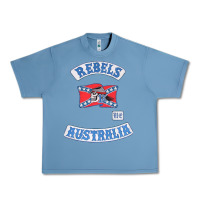 Pebble Blue rebel MC supporter Urban Heavy Tee - ArtMosaic
