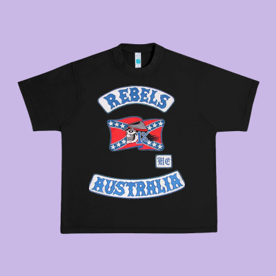 Rebel Mc Supporter Urban Heavy Tee Designed By Artmosaic